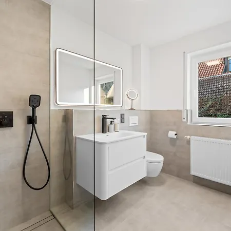 Apartment 1-2 Personen - Fahrradgarage - Kueche - Zentrum - Wlan - Klima