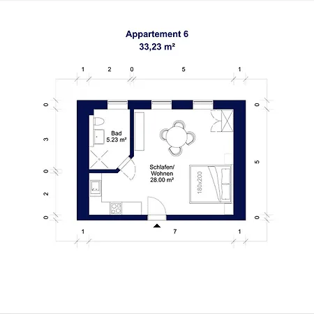 1-2 Personen - Fahrradgarage - Kueche - Zentrum - Wlan - Klima Lejlighed